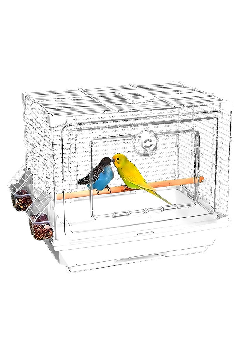 Acrylic Bird Cage Bird House Parrot Cage Breathable Lightweight Parrot Cage for Small Birds