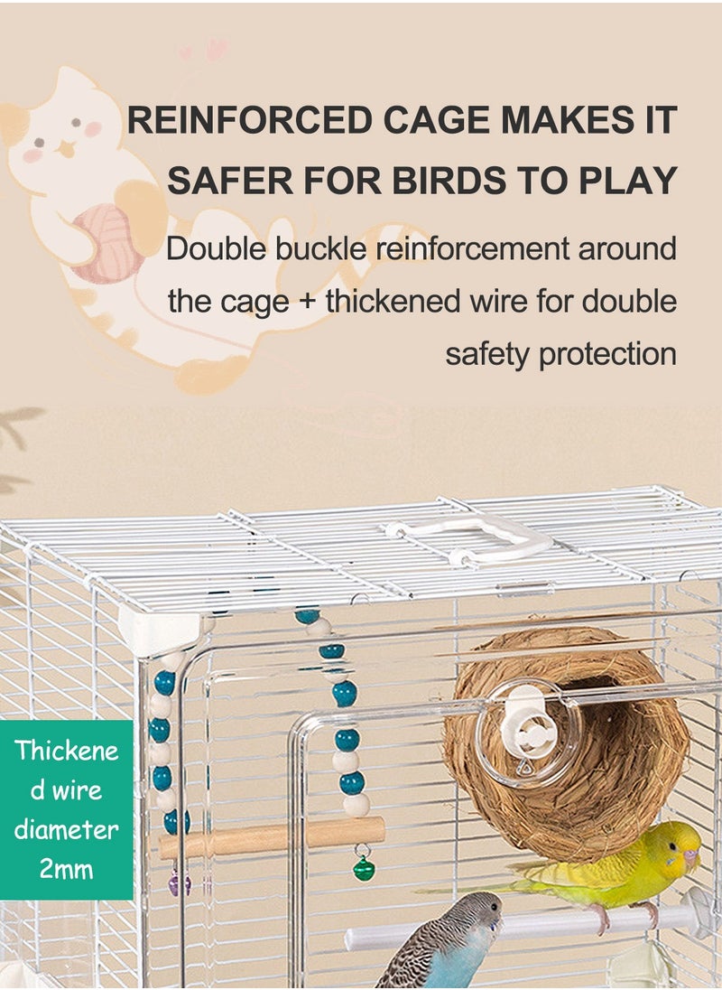 Acrylic Bird Cage Bird House Parrot Cage Breathable Lightweight Parrot Cage for Small Birds