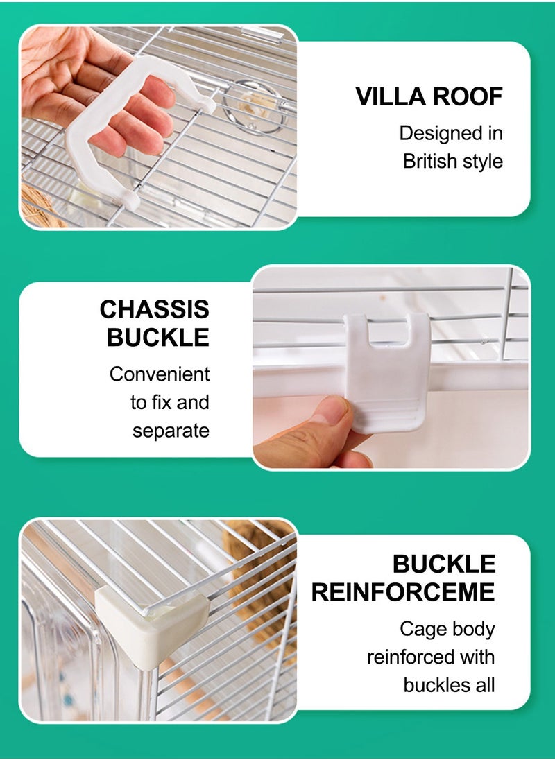 Acrylic Bird Cage Bird House Parrot Cage Breathable Lightweight Parrot Cage for Small Birds