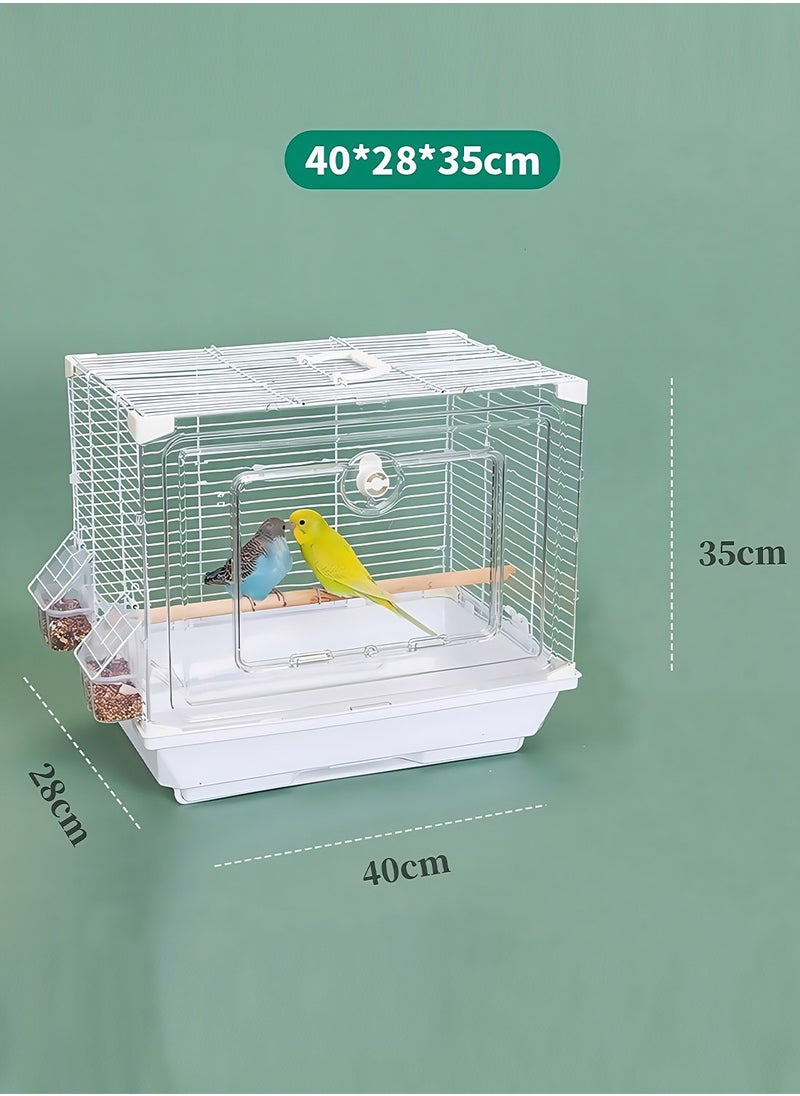 Acrylic Bird Cage Bird House Parrot Cage Breathable Lightweight Parrot Cage for Small Birds