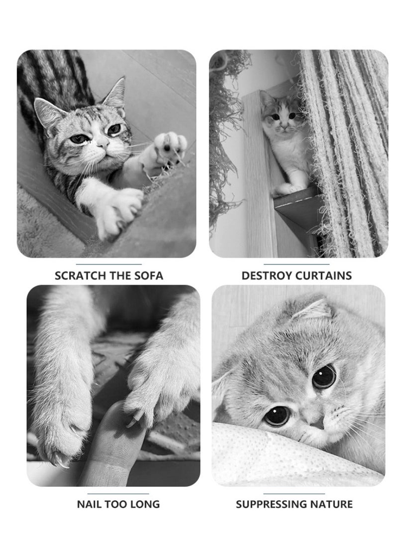 Cat scratching board, cat bed in one, solid wood cat climbing frame, small footprint, sisal cat scratching mat cat toy, sisal tightly wound, wear-resistant and non-chip-shedding with platform 30*60*52cm