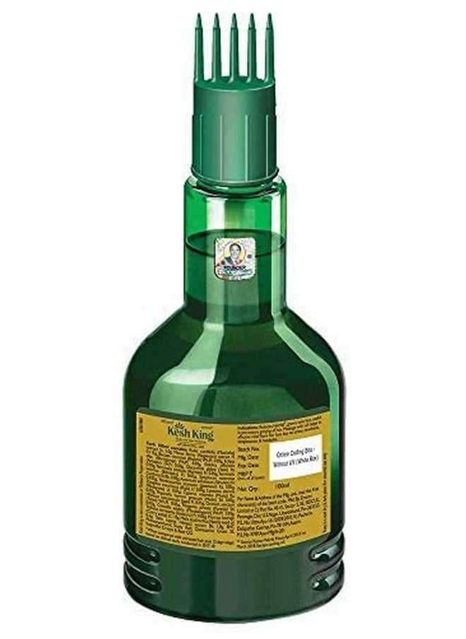 KESH KING Ayurvedic Hair Oil | Herbal Oil with Bhringraj & Amla | Enhance Hair Growth | Reduce Hairfall | Nourishes Scalp | Provides Long & Thick Hairs | 3.38 Fl Oz/100ml
