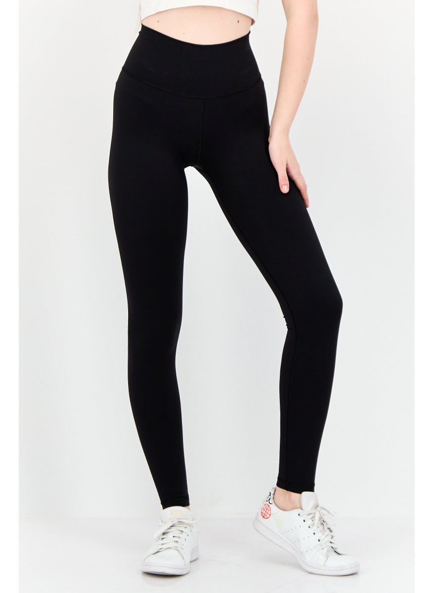 Women Tight Fit Training Tights, Black