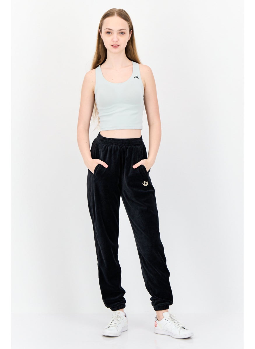 Women Sportswear Fit Outdoor Sweatpants, Black