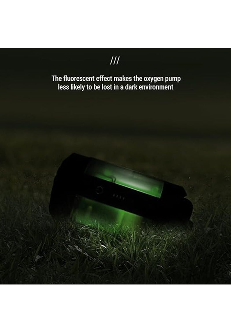 Portable Oxygen Pump for Fishing – Multifunctional Water Collector & Bait Light with 24H Battery Life – 6L/min Air Flow, 2600mAh Rechargeable, LED Night Light – Ideal for Boat, River, Lake Fishing