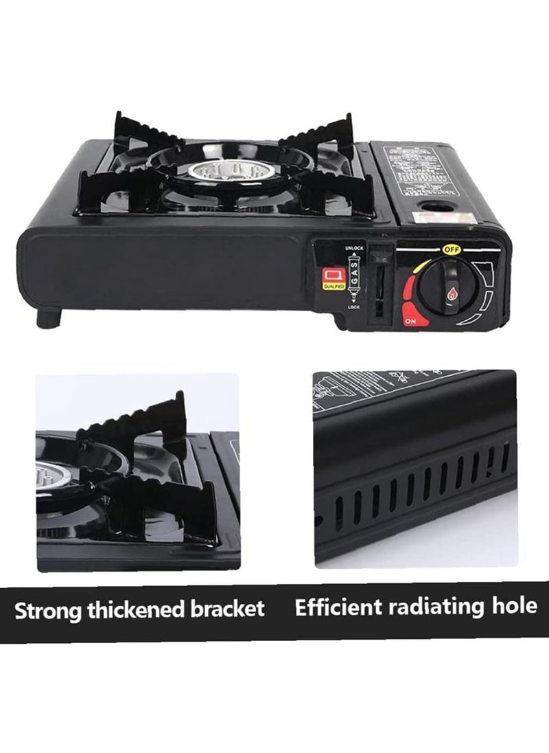 Camping Stove, Portable Stove Perfect for Hiking, Outdoor Camping Single Burner Compatible With Butane Gas
