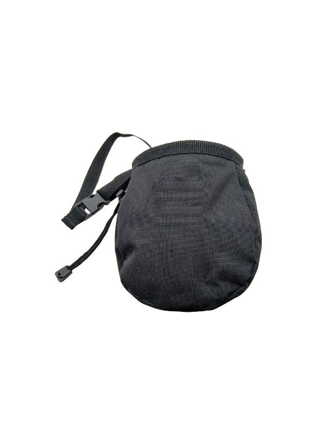 Rock Climbing Chalk Bag, Drawstring Rock Climbing Chalk Bag, Bouldering Chalk Bag Bucket, with Belt and Zipper Pocket for Fitness, GYM Weight Lifting, Hunting, Bouldering Magnesium Sack