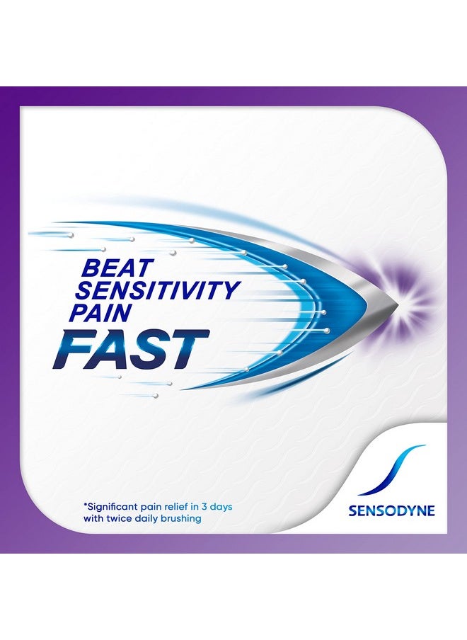Sensodyne Rapid Relief Sensitive Toothpaste, Cavity Prevention and Sensitive Teeth Treatment - 3.4 Ounces