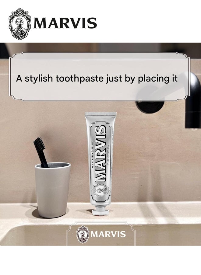 Whitening Mint Toothpaste 85ml – Premium Italian Toothpaste for Gentle Whitening & Long-Lasting Freshness