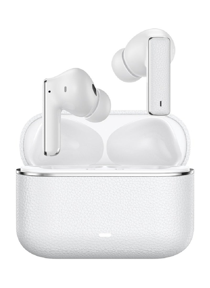 River True Wireless Earbuds ANC + ENC Clarity / Wireless Charging / Smart In-Ear Detection / Hands-Free Headphone / 6-Mic ENC Calls / In-Ear Headphones for Music, Calls & Gaming/Truewireless Headphones- White