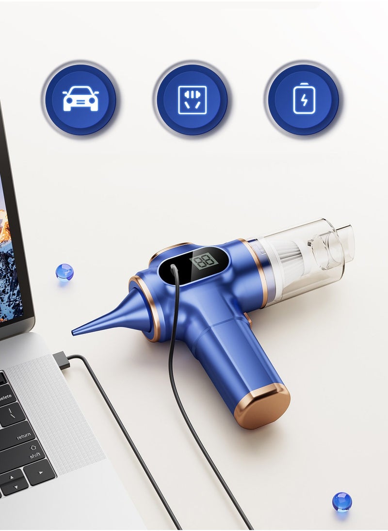 2 In 1 Dust Collector Car Vacuum Dual Use Blow Cleaner Handheld Auto Vaccum Cleaner Blower