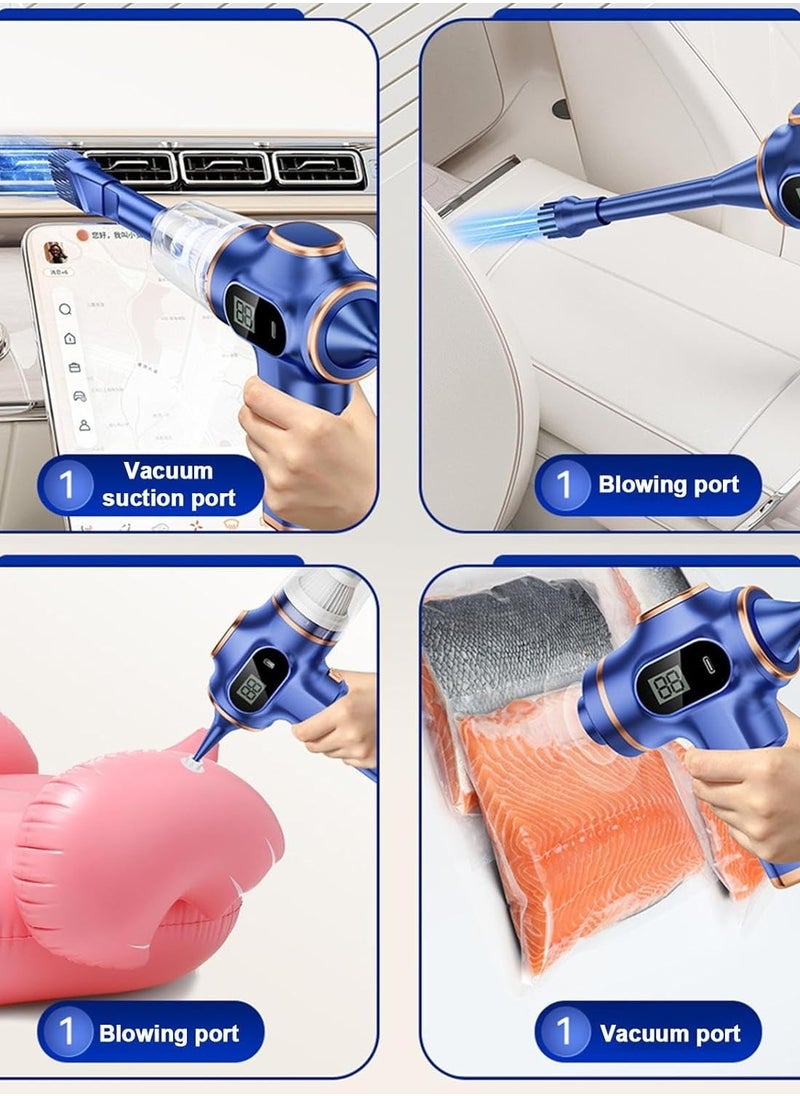 2 In 1 Dust Collector Car Vacuum Dual Use Blow Cleaner Handheld Auto Vaccum Cleaner Blower