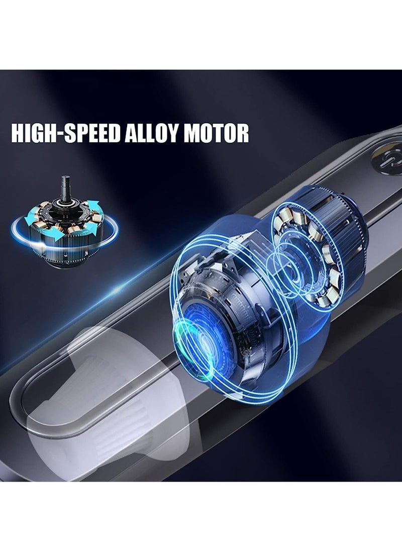 Handheld Vacuum Cordless High Power 120W 6000pa Vacuum Dust Busters Cordless Rechargeable Portable for Pet Pair/Sofa/Car/Office