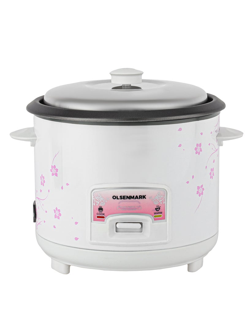 3 IN 1 Automatic Rice Cooker 500W - OMRC7026, 1.5L Capacity, Cook, Steam and Keep Warm, Aluminum Non-Stick Inner Pot 1.5 L 500 W OMRC7026 WHITE