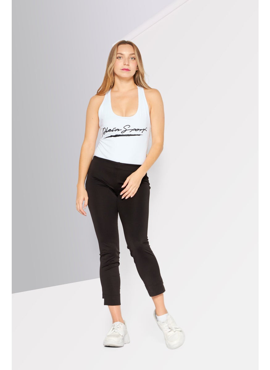 Women Sportswear Fit Sleeveless Training Bodysuit, White