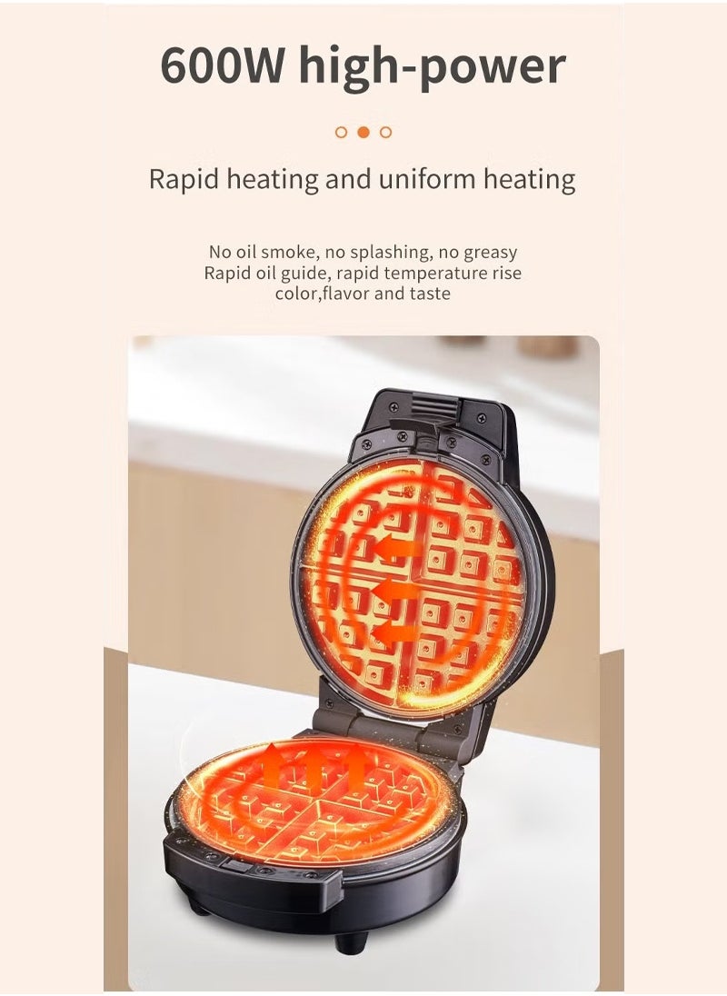 3-In-1 Non-Stick Snacks Maker with Waffle Plate/Cartoon Cake Plate/Doughnut Plate 600 W SK-08006 Black