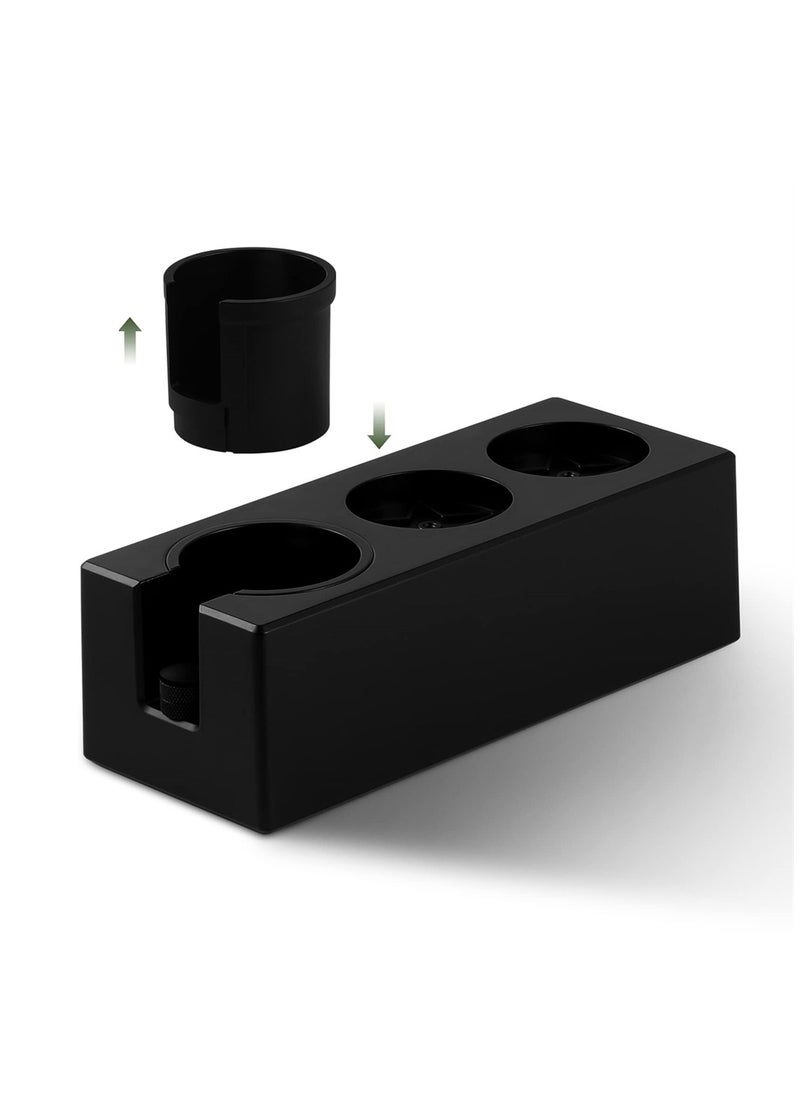 Black Coffee Tamper Station for 51 54 58mm Portafilters Durable Plastic Espresso Tamper Mat Stand Holder