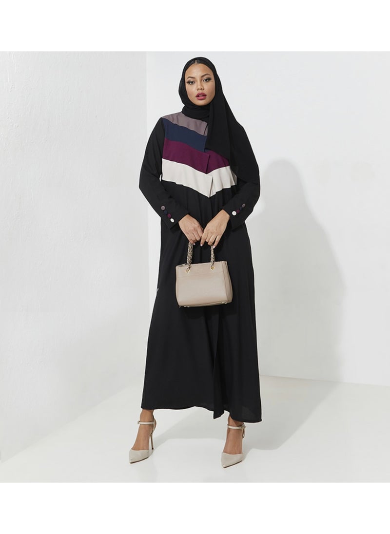 Embellished abaya collar colors Cutting