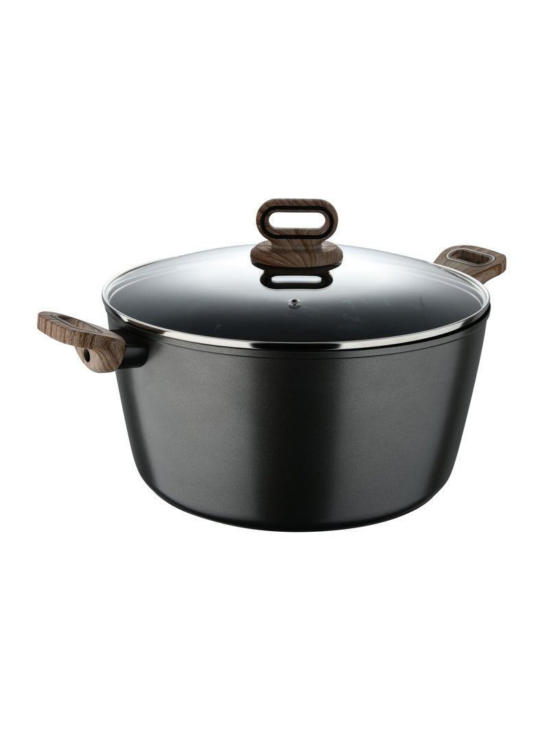 ULTIMATE TX FORGED ALUMINUM CASSEROLE + LID 32 CM WITH HEATDOT TECHNOLOGY, INDUCTION BOTTOM, GREY COLOR, BG36175GY