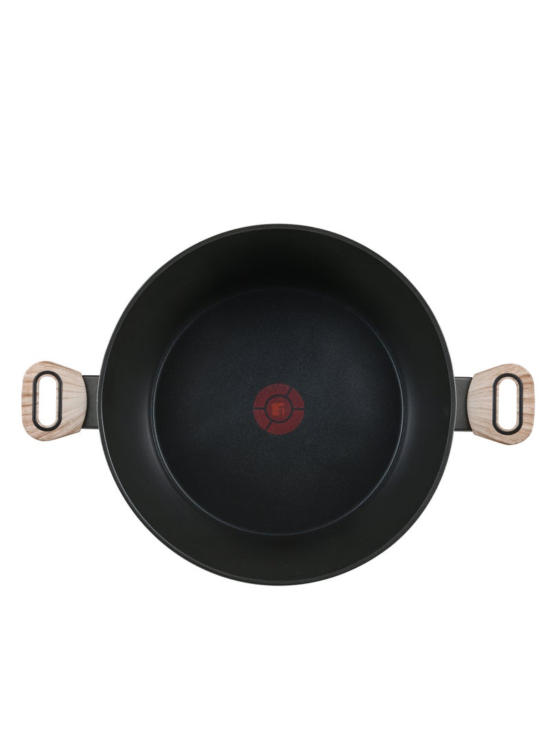 ULTIMATE TX FORGED ALUMINUM CASSEROLE + LID 32 CM WITH HEATDOT TECHNOLOGY, INDUCTION BOTTOM, GREY COLOR, BG36175GY