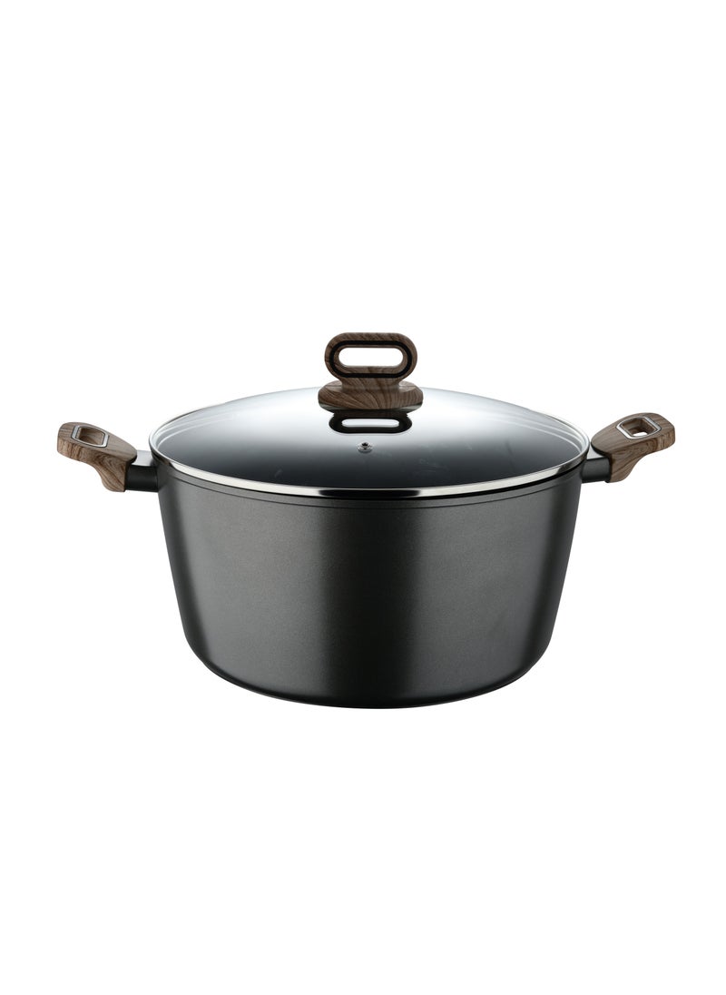 ULTIMATE TX FORGED ALUMINUM CASSEROLE + LID 32 CM WITH HEATDOT TECHNOLOGY, INDUCTION BOTTOM, GREY COLOR, BG36175GY