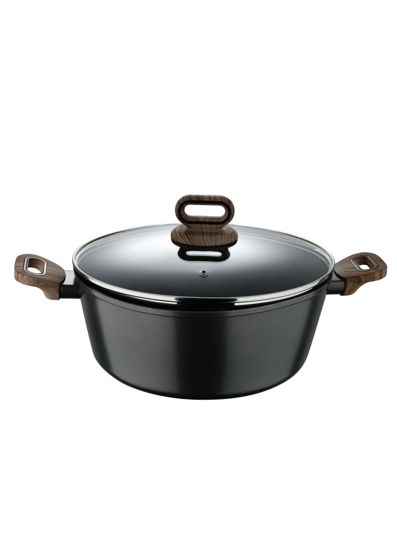 ULTIMATE TX FORGED ALUMINUM CASSEROLE + LID 30 CM WITH HEATDOT TECHNOLOGY, INDUCTION BOTTOM, GREY COLOR, BG36174GY