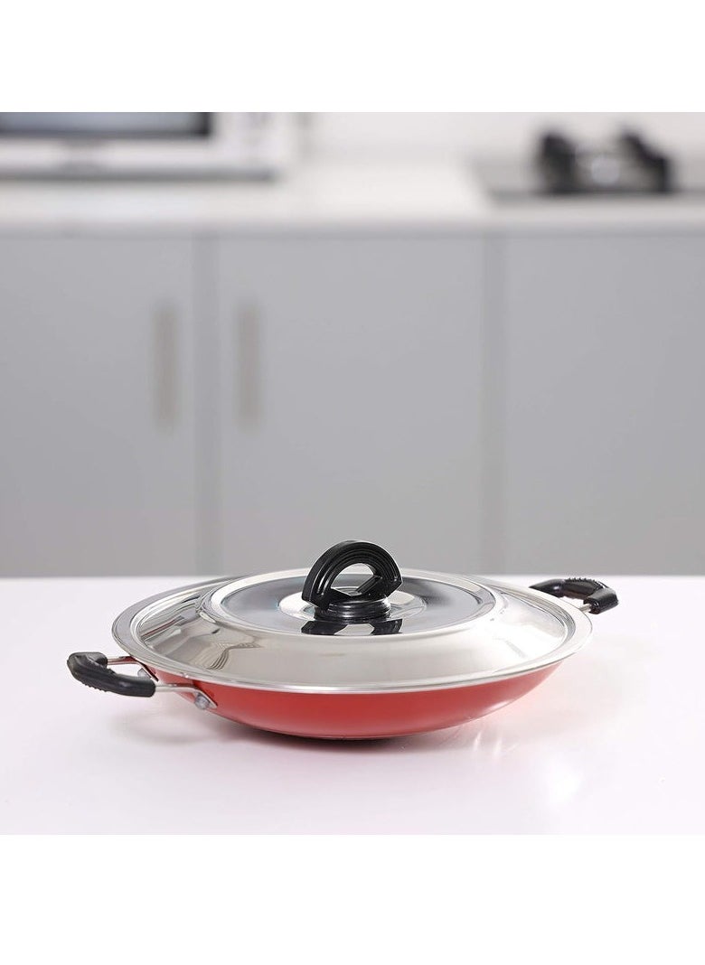 ROYALFORD Non-Stick Pan/Appachatty with Stainless Steel Lid 23cm