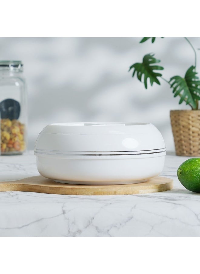 Palazio Casserole 7500ml White – Premium Insulated Food Storage & Serving Hot Pot, Leak-Proof, Stylish & Durable Design, Perfect for Family Meals & Parties