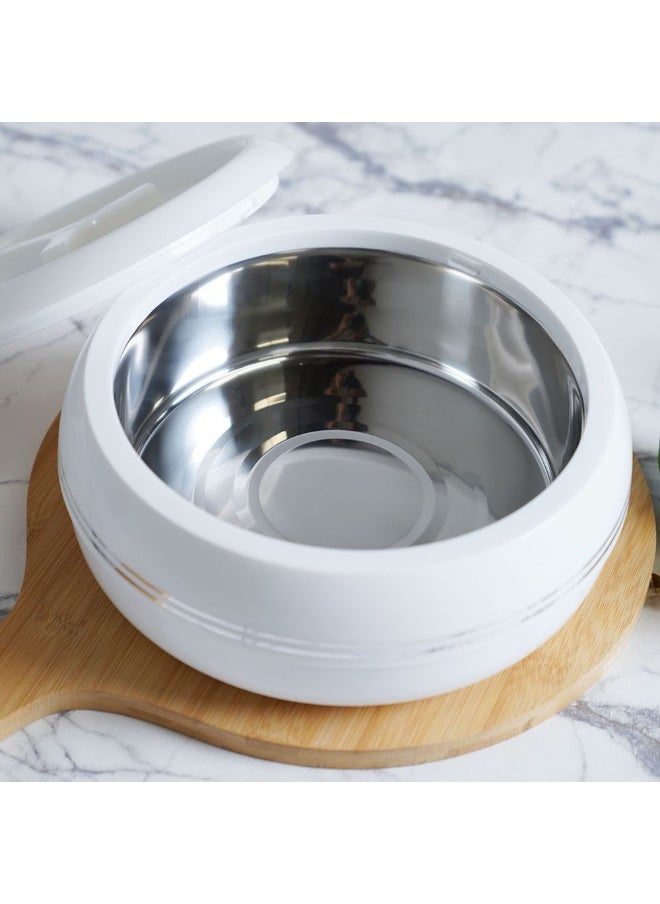 Palazio Casserole 7500ml White – Premium Insulated Food Storage & Serving Hot Pot, Leak-Proof, Stylish & Durable Design, Perfect for Family Meals & Parties