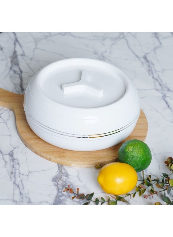 Palazio Casserole 10000ml White – Premium Insulated Food Storage & Serving Hot Pot, Leak-Proof, Stylish & Durable Design, Perfect for Family Meals & Parties