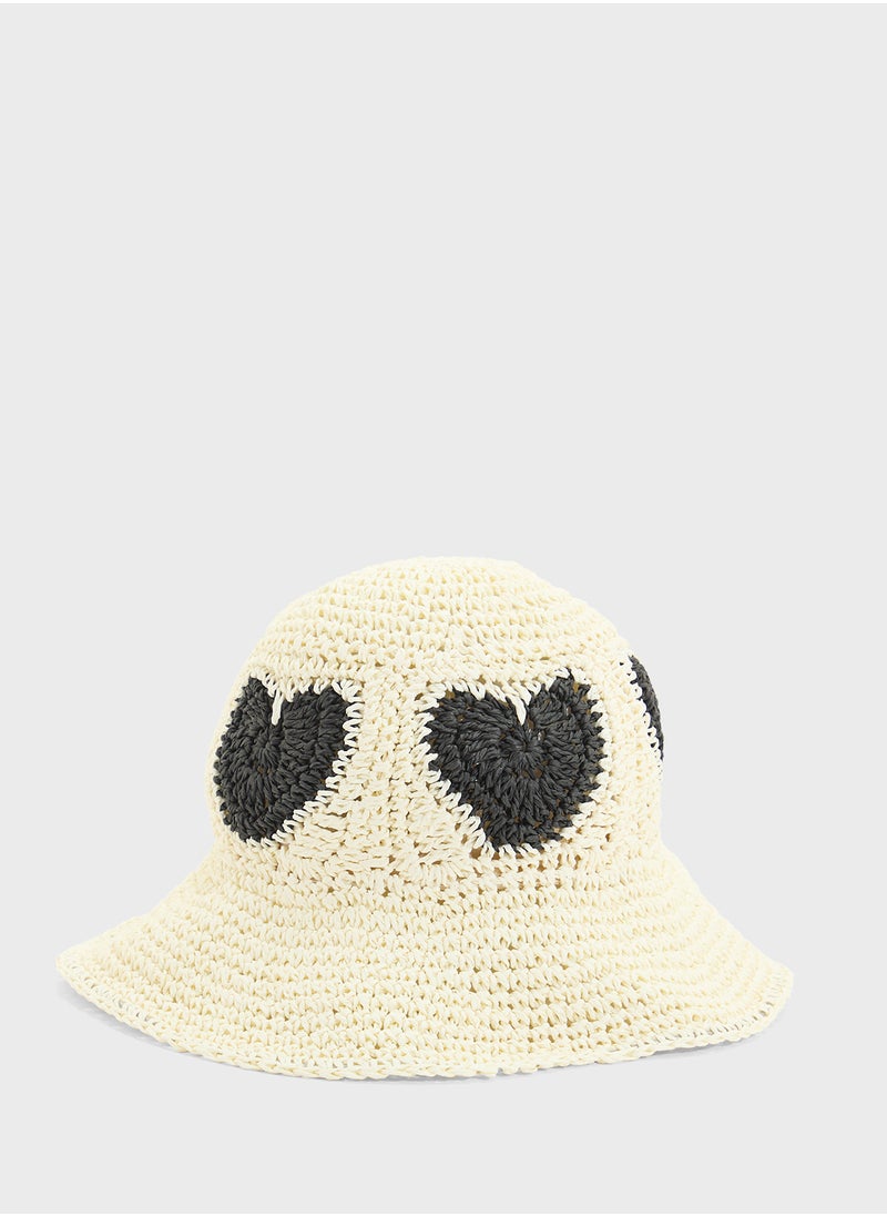 Heart Motif Raffiahat