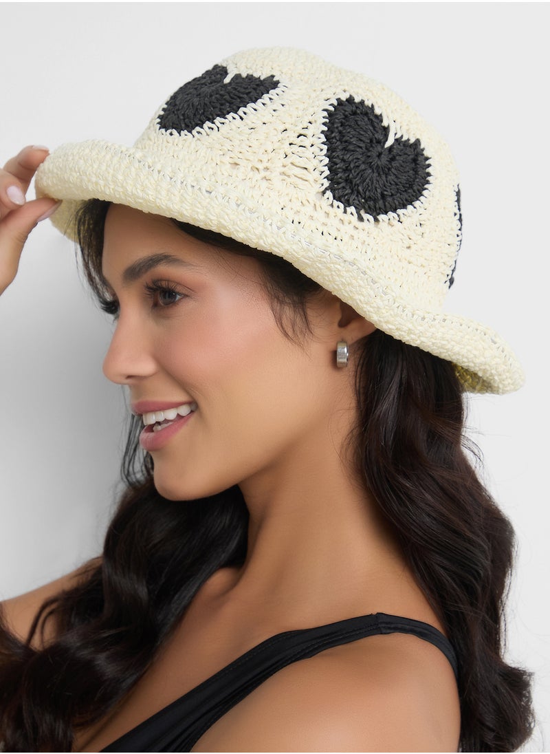 Heart Motif Raffiahat