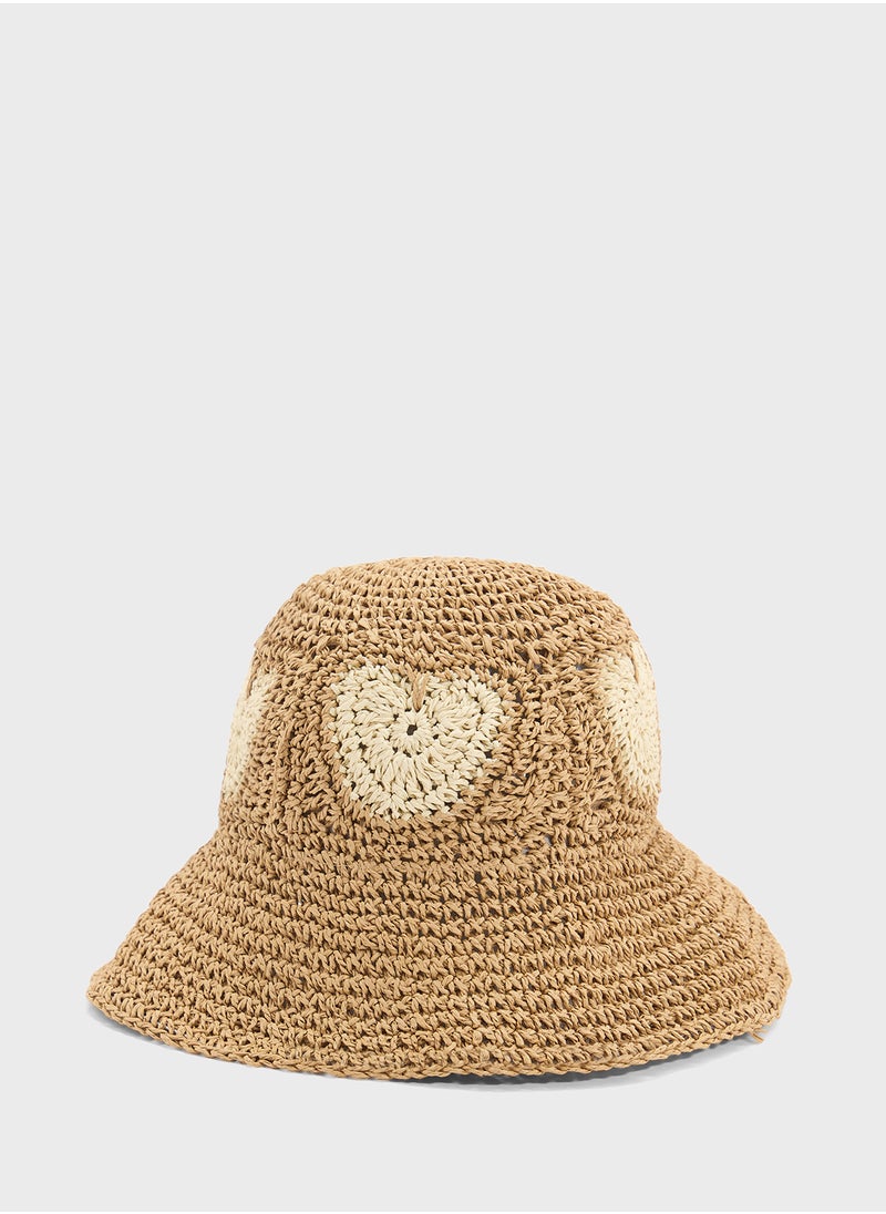 Heart Motif Raffiahat