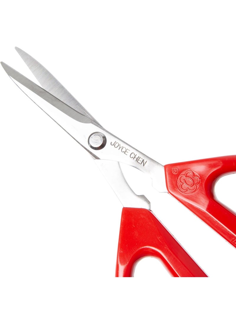 Joyce Chen Original Unlimited Kitchen Scissors All Purpose Kitchen Shears With Comfortable Handles, Red