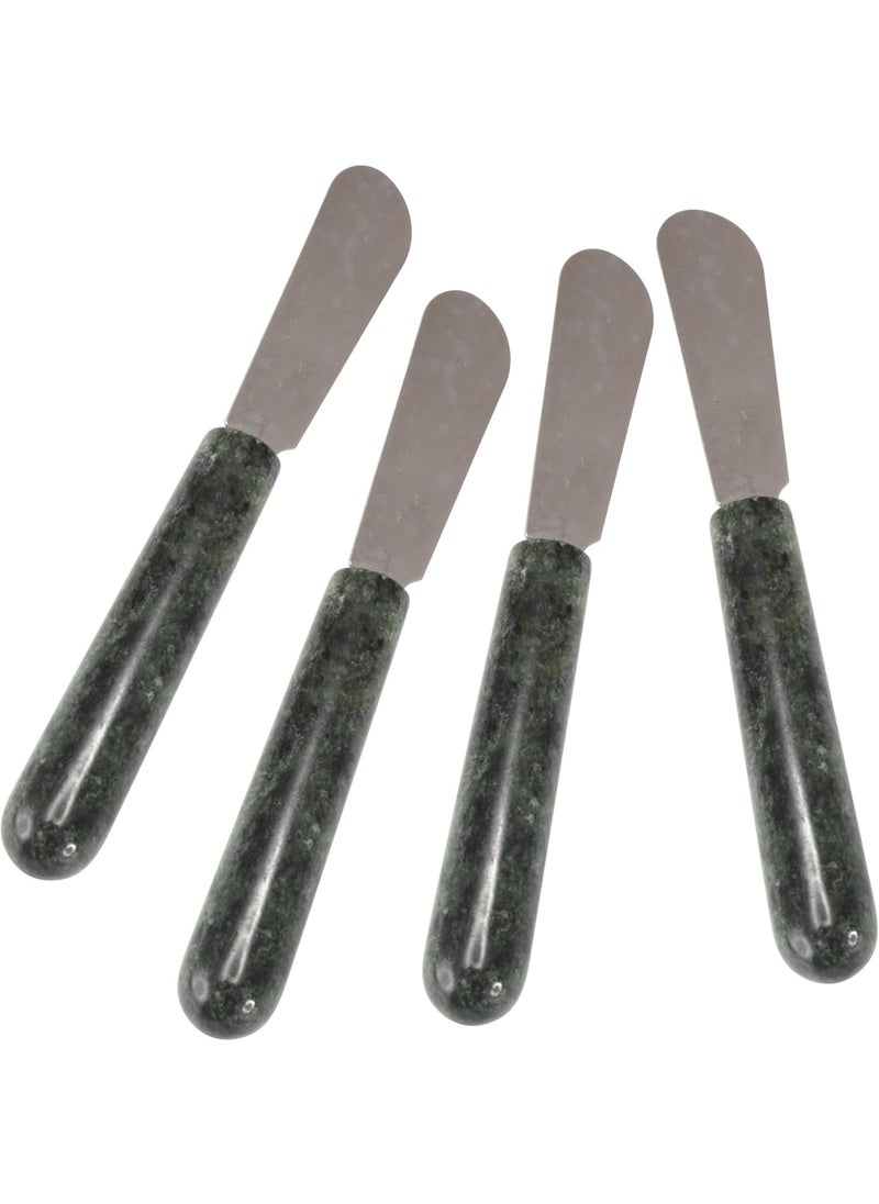 Elevate Your Dining Experience: Natural Serpentine Handle Cheese Spreader Set