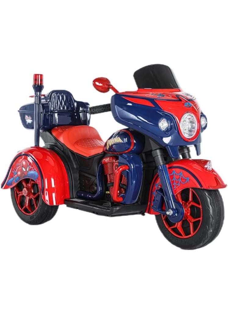 Spiderman 3-Wheel Motorcycle Ride On