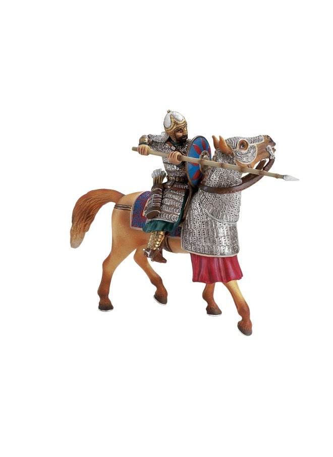Schleich Soldier with Spike on Horse Figure (18 cm)
