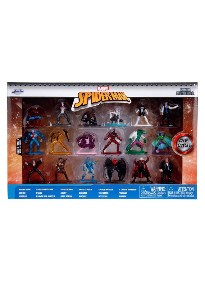 Jada Marvel Wave 9 Die-Cast Nano Action Figures Pack of 18 (4 cm)