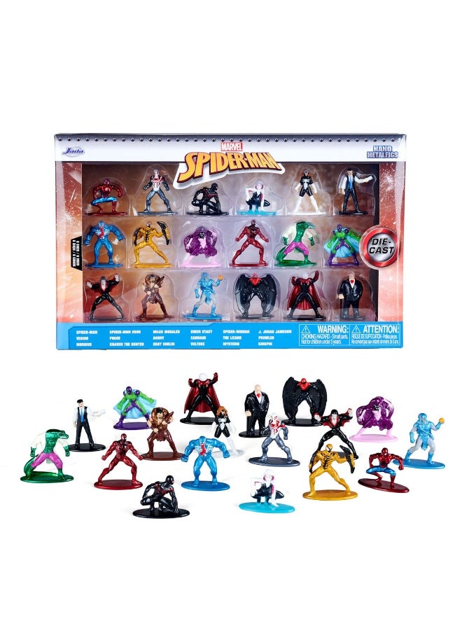 Jada Marvel Wave 9 Die-Cast Nano Action Figures Pack of 18 (4 cm)