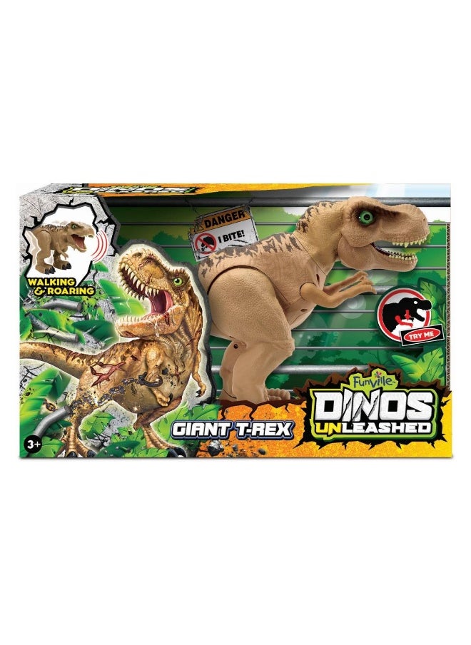Funville Dinos Unleashed Walking & Roaring T-Rex Figure (30 cm)