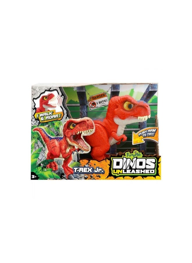 Funville Dinos Unleashed T-Rex Jr Figure (Red, 31 cm)