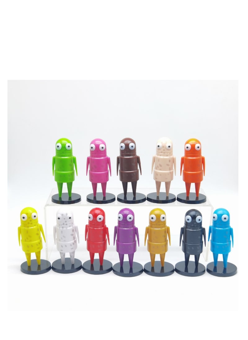 12 pcs Repo Action Figure Toys For Fans  Series Figures Model Birthday Cake Toppers