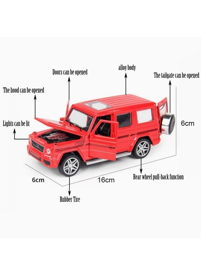 Sky Tech® Mercedes Benz G65 1:32 Model Car Exclusive Alloy Metal Pull Back Die-cast Car Diecast Metal Pullback Toy car with Openable Doors & Light Music Best Gifts Toys for Kids【Colors as Per Stock】