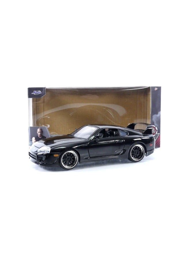 Jada Fast and Furious Toyota Supra 1995 Die-Cast Model Car (Black)