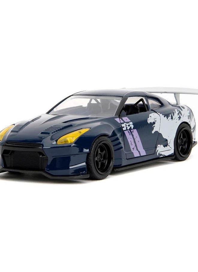 Jada Godzilla 2009 Nissan GTR R35 Ben Sopra Die-cast Car (1:32, Black/White)