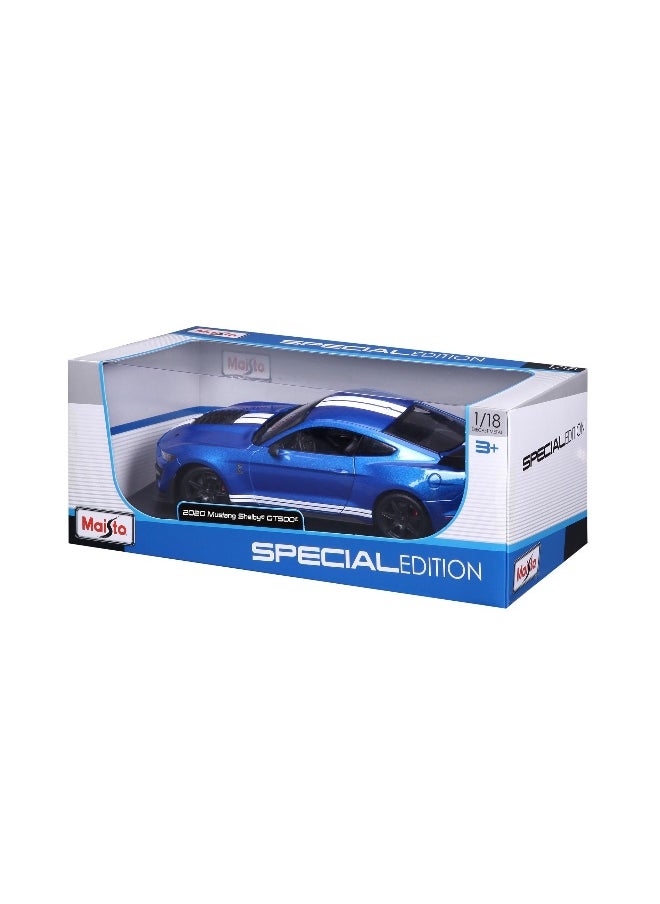 Maisto Special Edition 2020 Ford Mustang Shelby GT500 Die-cast Car (1:18, Blue)