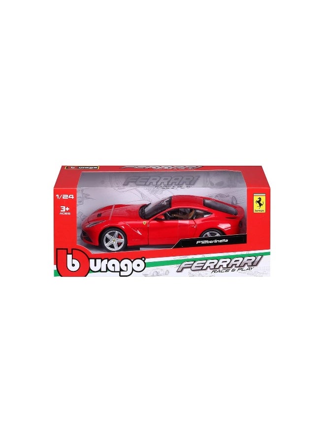 Bburago Ferrari Race and Play F12 Berlinetta Die-cast Car (1:24, Red)