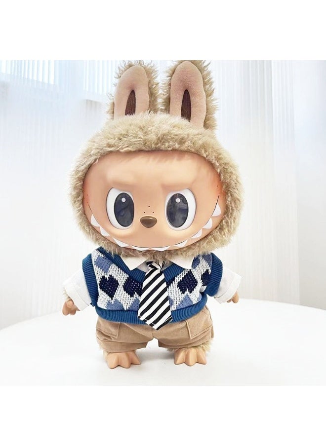 38cm Plush Doll Clothes for Labubu