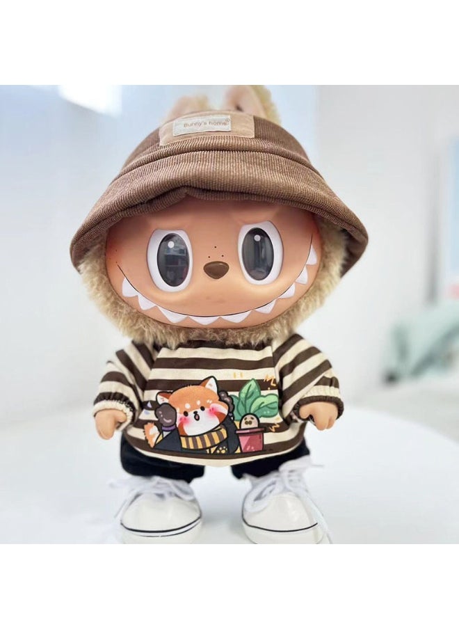 38cm Plush Doll Clothing for Labubu