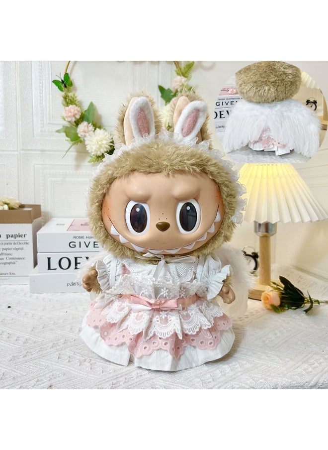 38cm Plush Labubu Doll Outfit